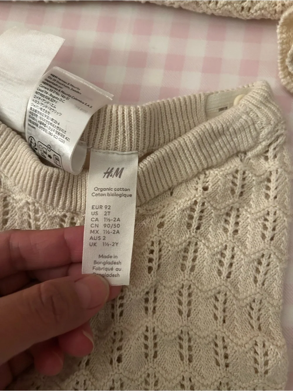 H&M Cream Knit Set